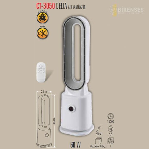 CATA CT-3050 Delta Air Vantilatör Kumandalı
