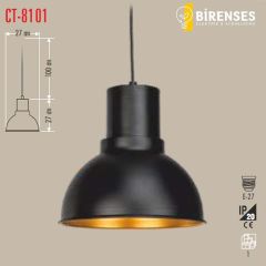 CATA CT-8101 Dekoratif Sarkıt Armatür (Siyah+Sarı+27Cm)