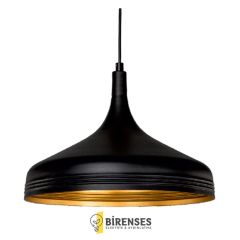 CATA CT-8103 Dekoratif Sarkıt Armatür (Siyah+Sarı+36Cm)