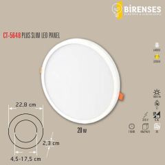 CATA CT-5648G 20W Plus Led Panel Günışığı