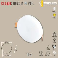 CATA CT-5660G 10W X-Plus Slim Led Panel Günışığı