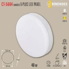 CATA CT-5664G 40W Sıva Üstü  X-Plus Led Panel Günışığı