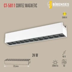 CATA CT-5811 24W Cortez Magnetc Spot (Günışığı)