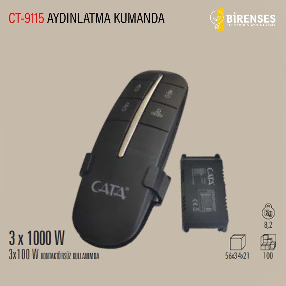 CATA CT-9115 3'Lü Aydınlatma Kumandası (3X100W)