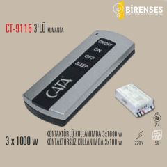 CATA CT-9115 3'Lü Aydınlatma Kumandası (3X100W)