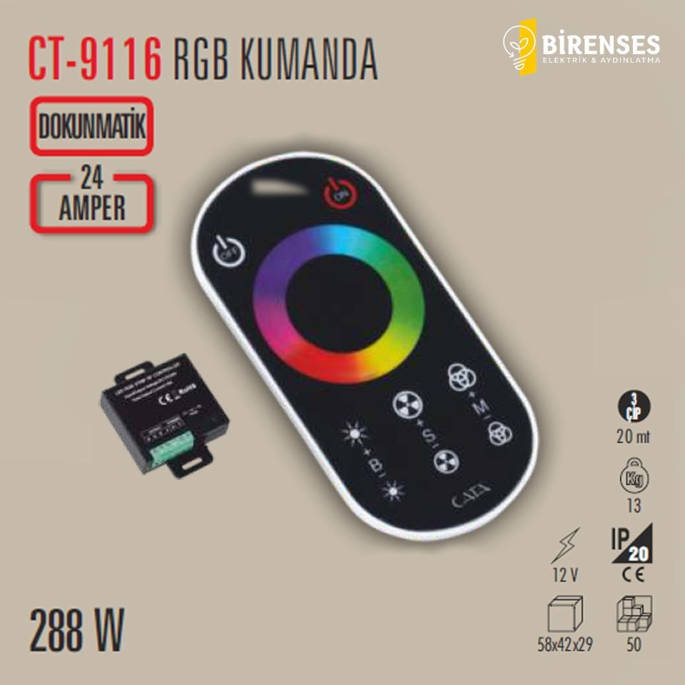 CATA CT-9116 Profesyonel Rgb Kumanda (Super Slim)