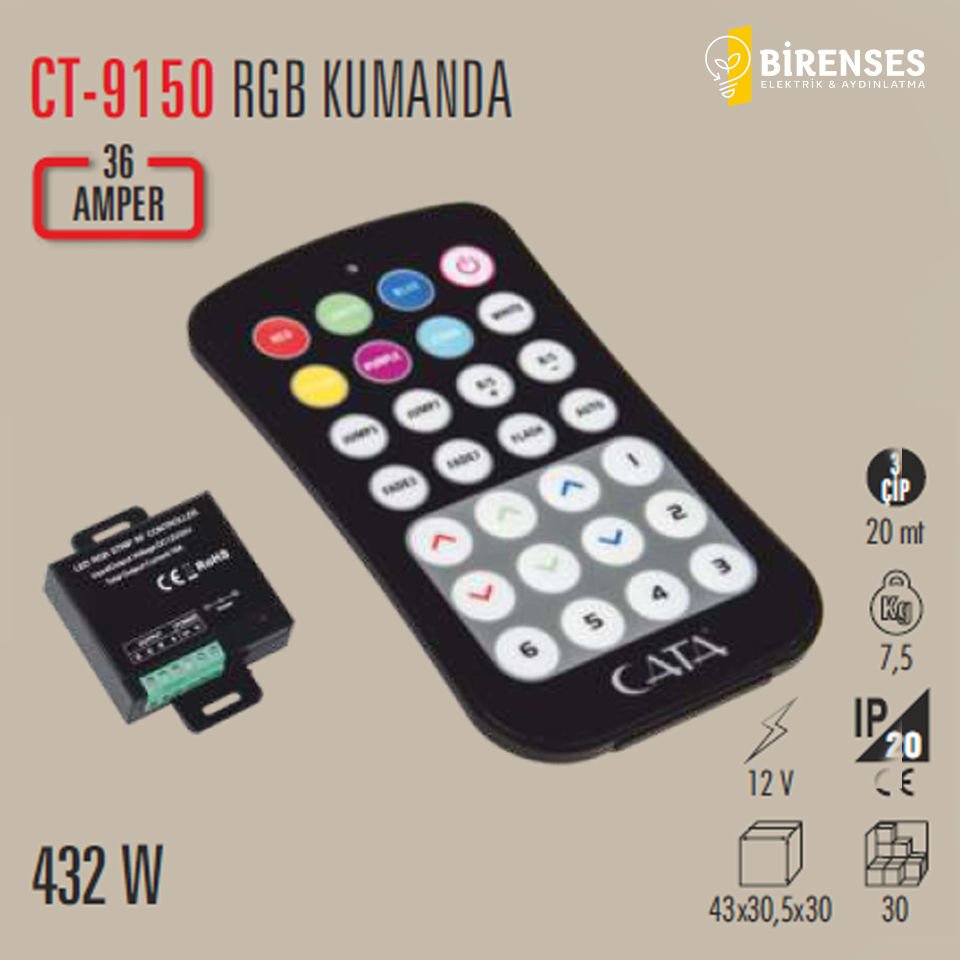 CATA CT-9150 36 Amper RGB Kumanda