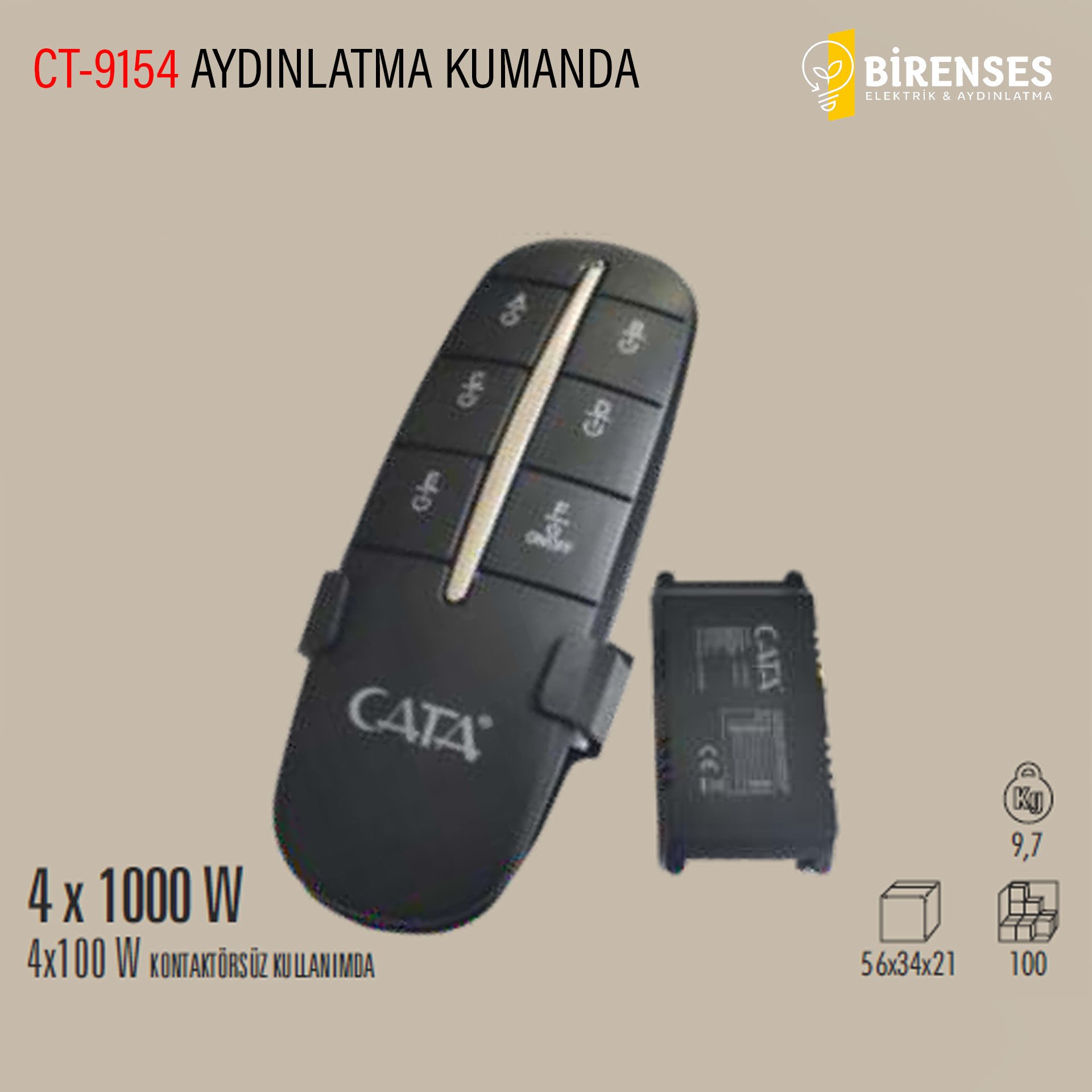 CATA CT-9154 Aydınlatma Kumandası (4X100W)