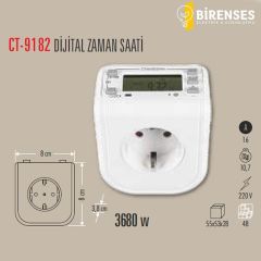 CATA CT-9182 Dijital Zaman Saati 3680W