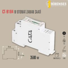 CATA CT-9184 W Otomat Tipi Zaman Saati (3500W)