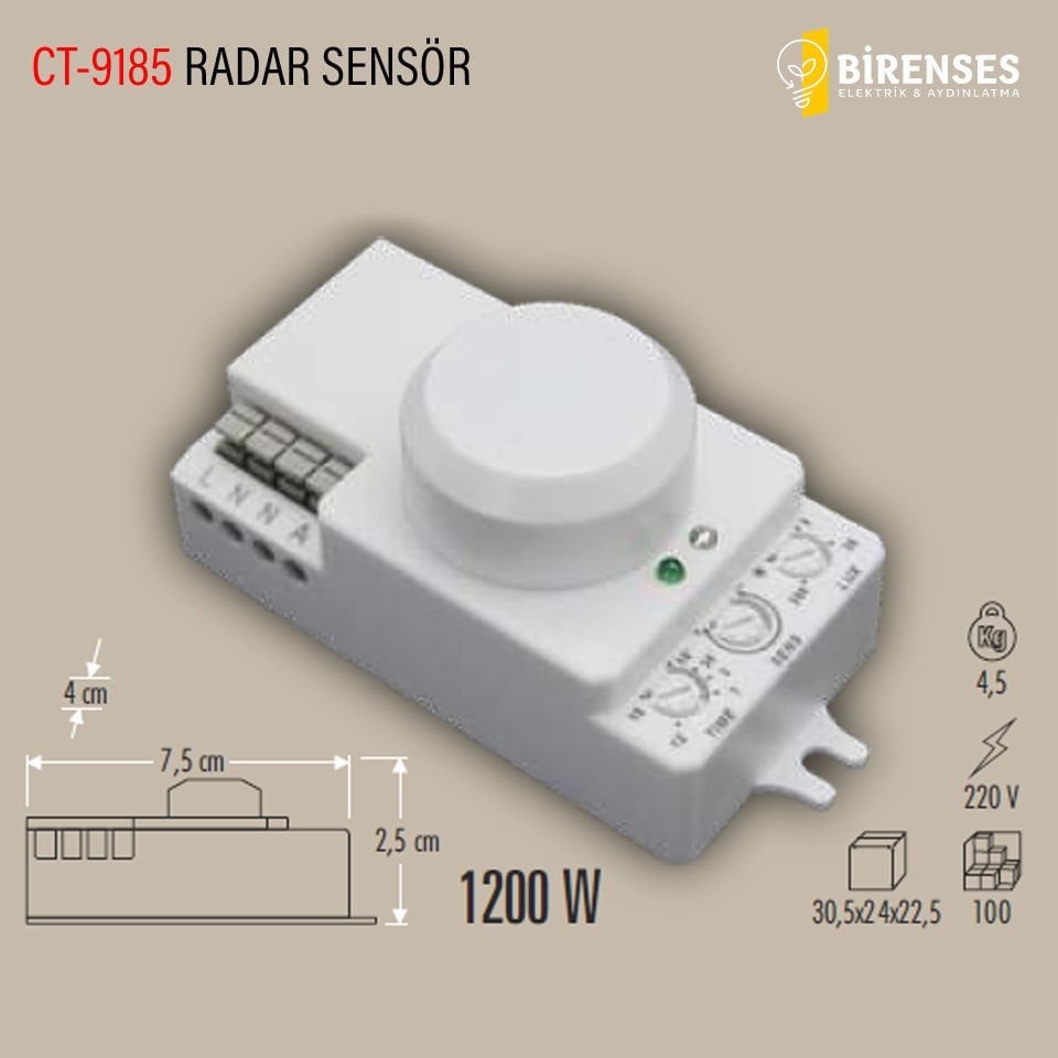 CATA CT-9185 Radar Sensör 1200W