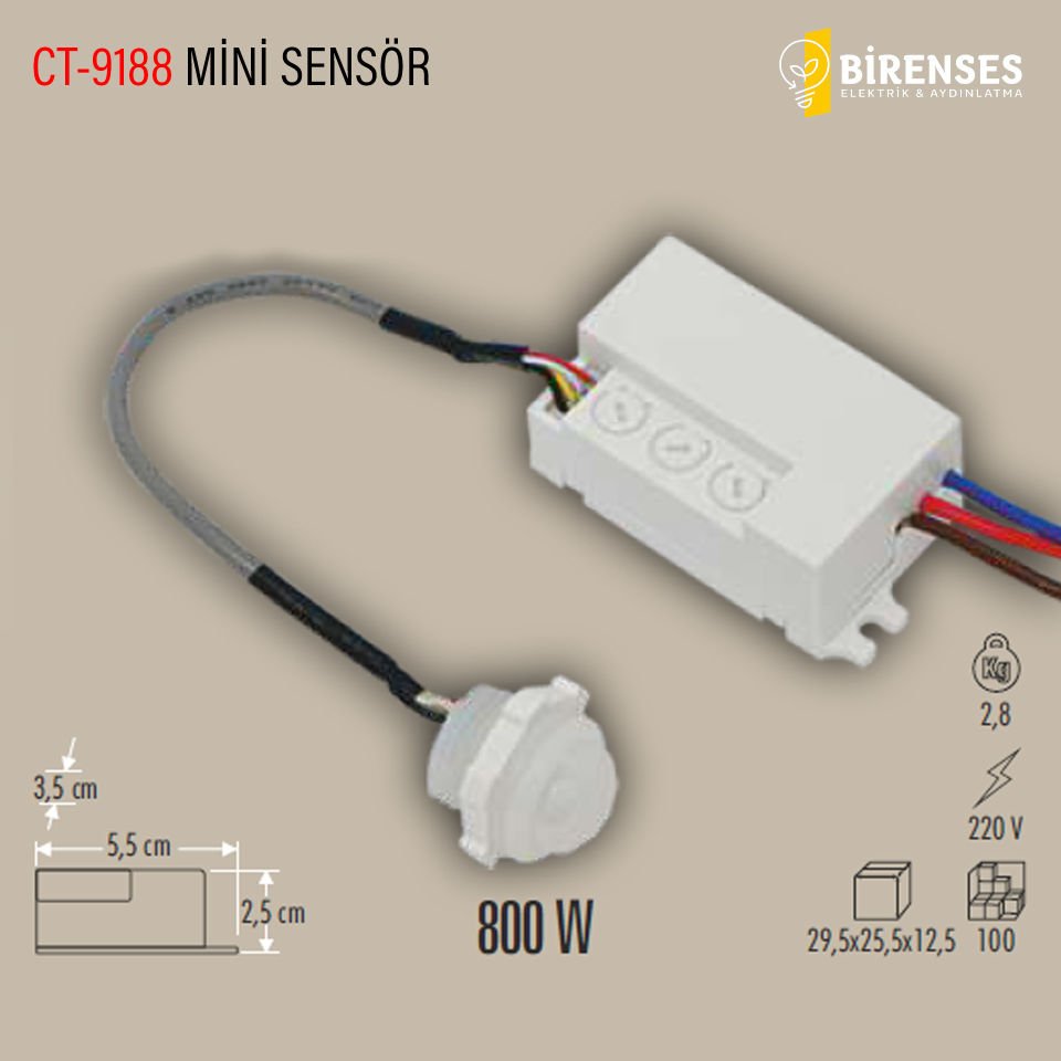 CATA CT-9188 Mini Sensör 800W