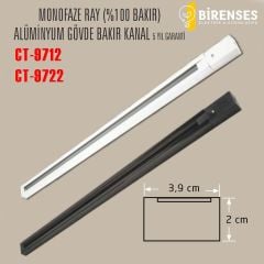 CATA CT-9722 Monofaze 3M Ray Siyah