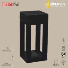 CATA CT-7050 Prag Bahçe Armatürü (35 Cm)(Gu 10 Duy)