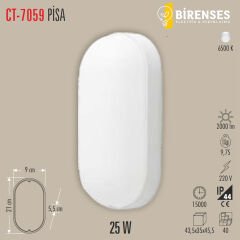 CATA CT-7059 25W Pisa Led Armatür (Beyaz Işık)