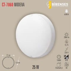 CATA CT-7060 25W Modena Led Armatür (Beyaz Işık)