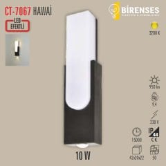 CATA CT-7067 10W Hawai Led Aplik Dış Mekan