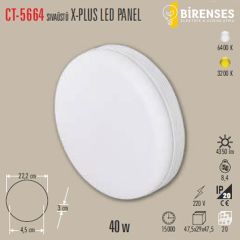 CATA CT-5664B 40W Sıva Üstü  X-Plus Led Panel Beyaz