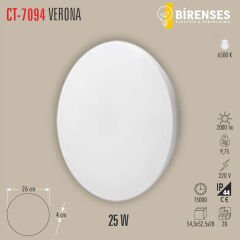CATA CT-7094 25W Verona Led Armatür (Beyaz Işık)