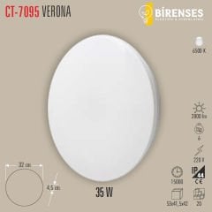 CATA CT-7095 35W Verona Led Armatür (Beyaz Işık)