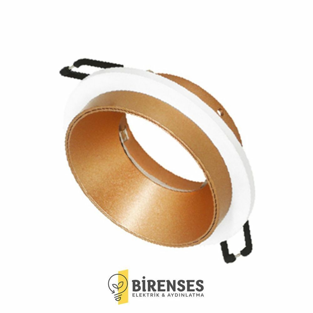 CATA CT-5034 Doğan Yuvarlak Spot - Beyaz-Gold Boş Kasa