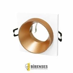 CATA CT-5032 Atmaca Kare Spot - Beyaz-Gold Boş Kasa