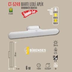 CATA CT-5249 Martı Şarjlı Ledli Aplik