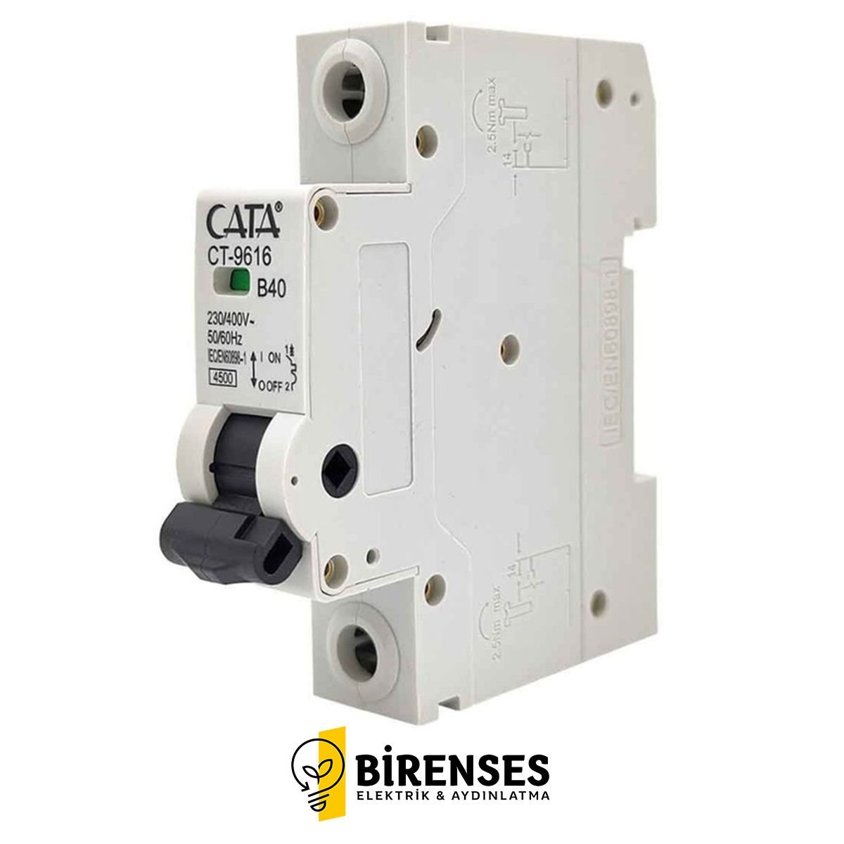 CATA CT-9616 40 Amper Sigorta (B Tipi / Monofaze / 4.5 Ka)