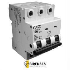 CATA CT-9634 3X63 Amper Sigorta (C Tipi / Trifaze / 4.5 Ka)