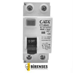 CATA CT-9640 2X40 Amper Kaçak Akım Rölesi (30 Ma / Monofaze / 6 Ka)
