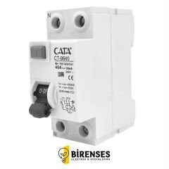 CATA CT-9640 2X40 Amper Kaçak Akım Rölesi (30 Ma / Monofaze / 6 Ka)