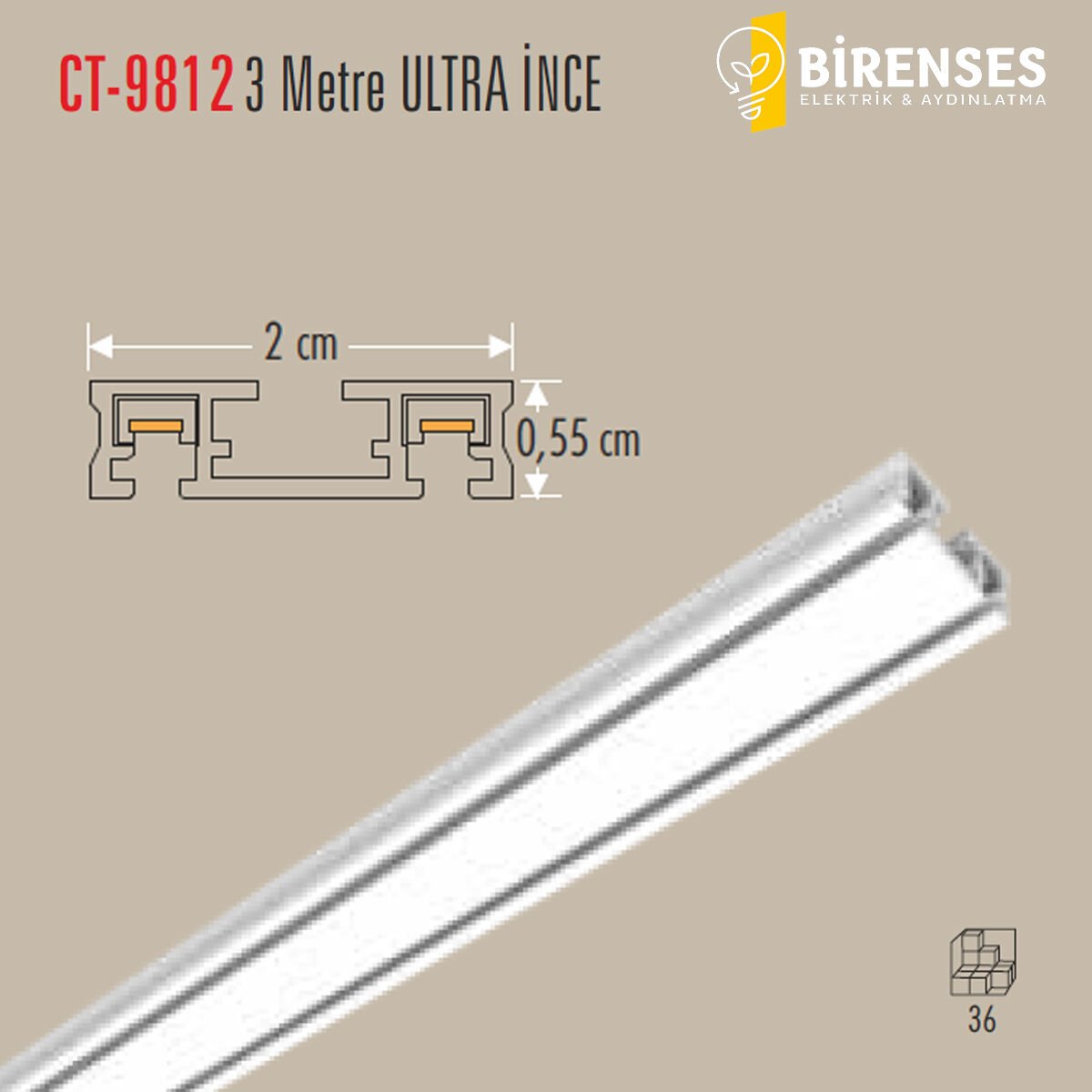 CATA CT-9812 Magnetic Ray 3M Beyaz
