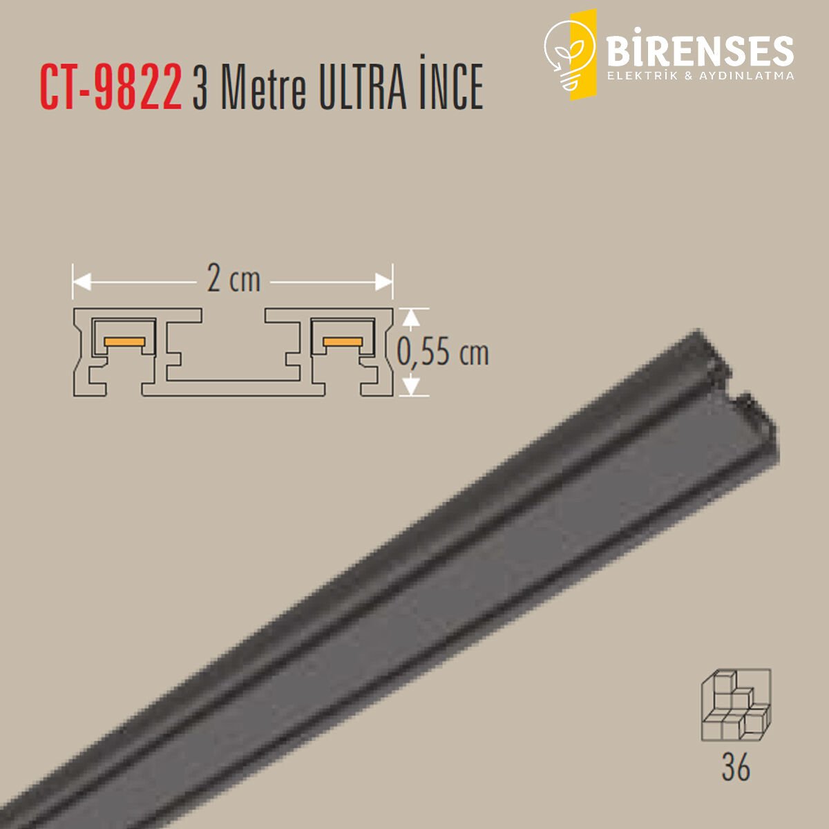 CATA CT-9822 Magnetic Ray 3M Siyah